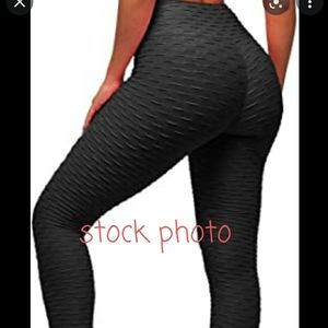 Women's high-waisted scrunch butt lift yoga leggings Large
